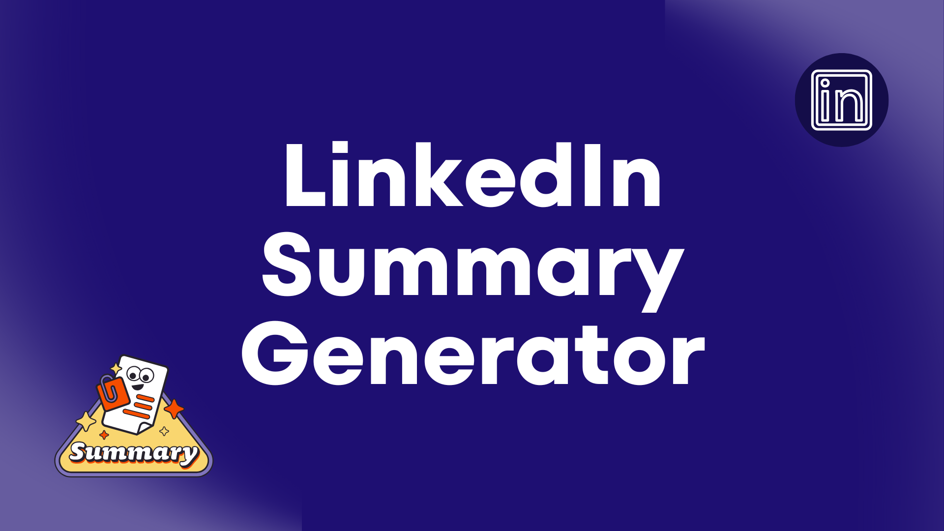 Free AI LinkedIn Summary Generator Tool