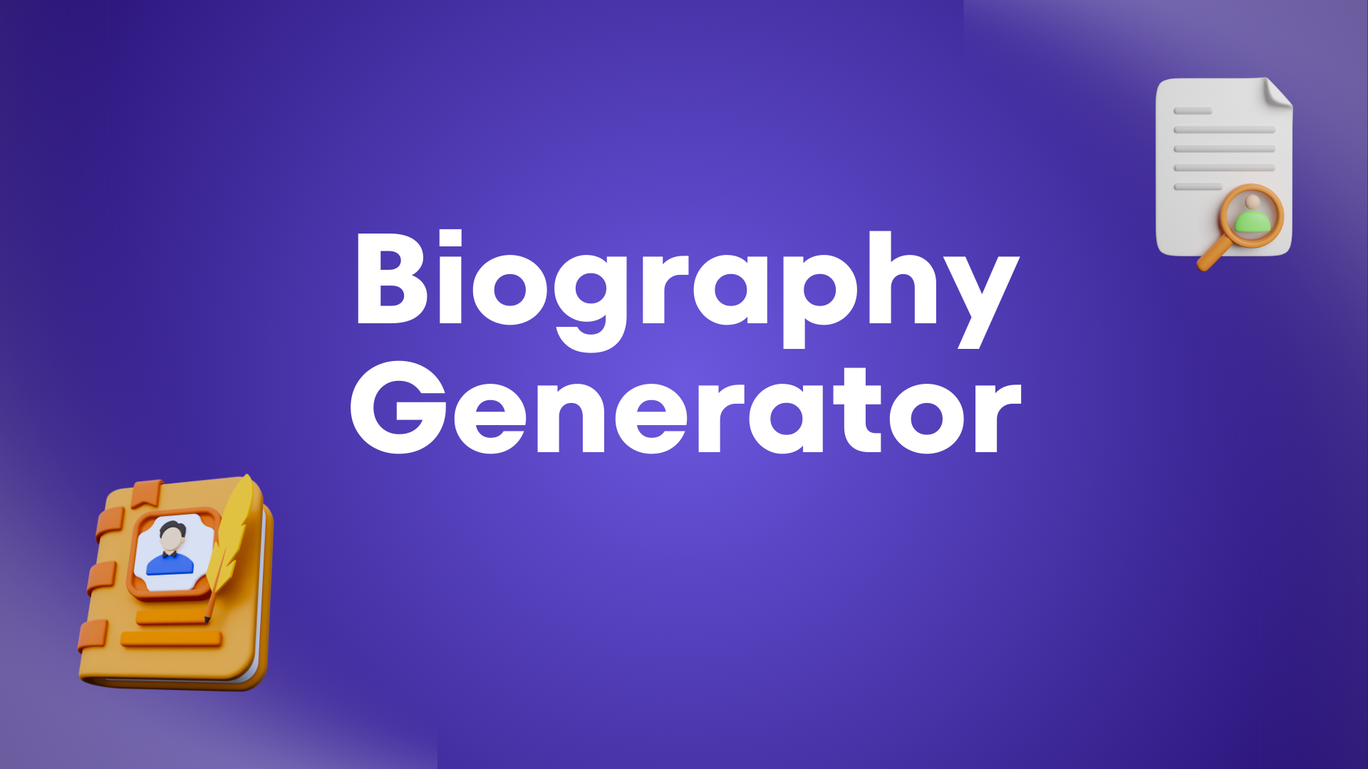 Free AI Biography Generator Tool